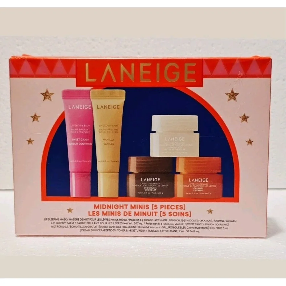 The LANEIGE Midnight Minis set includes five mini Set